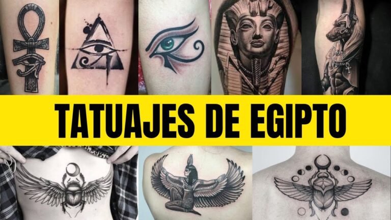 Tatuajes egipcios pequeños para hombres: Símbolos de poder y misticismo