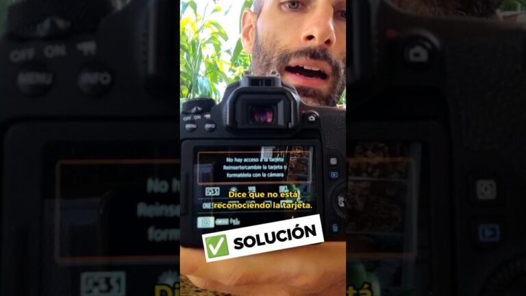 Solución: Mi cámara Canon no reconoce la tarjeta de memoria SD