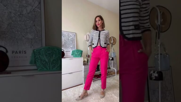 La combinación perfecta: Cómo lucir un pantalón rosa con estilo