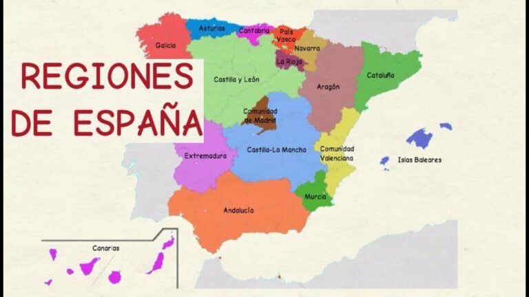 Mapa de España: Regiones y Límites