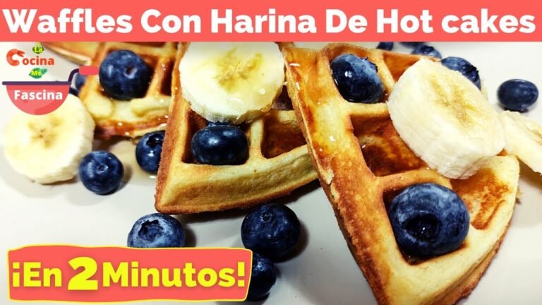 Waffles con harina para hot cakes: ¡Sí se puede!