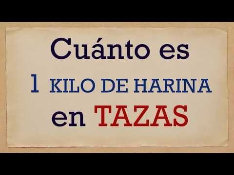 ¿Cuántas tazas en un kilo de harina? Guía de medición