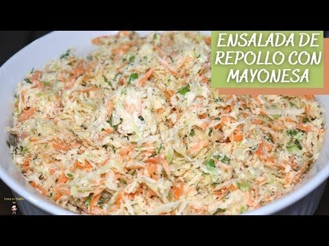 Preparación de Ensalada de Repollo con Mayonesa: Receta Fácil y Deliciosa