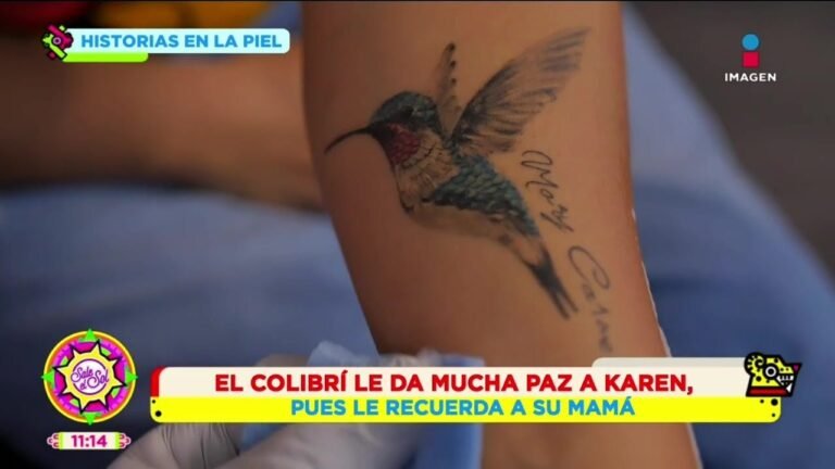 El simbolismo de los colibríes en tatuajes