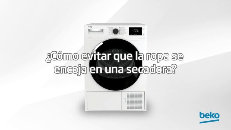 ¿Por qué la ropa se encoge en la secadora?