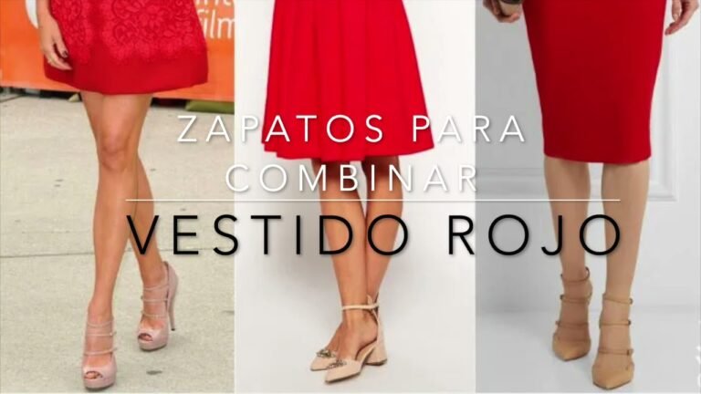 ¿Con qué zapatos combinar un vestido rojo?