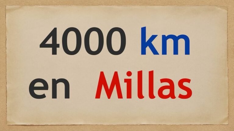 ¿Cuántas millas son 4000 metros?