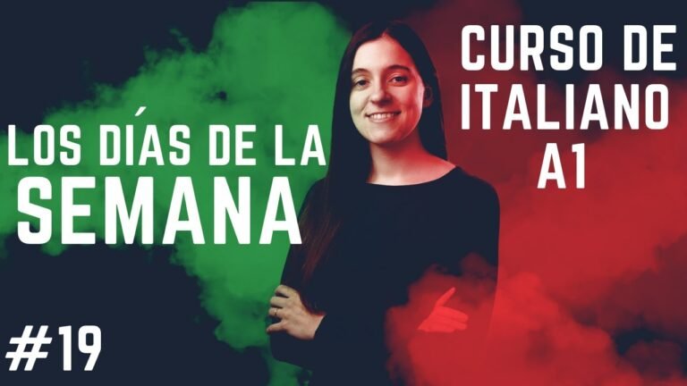 Los días de la semana en italiano: Guía completa