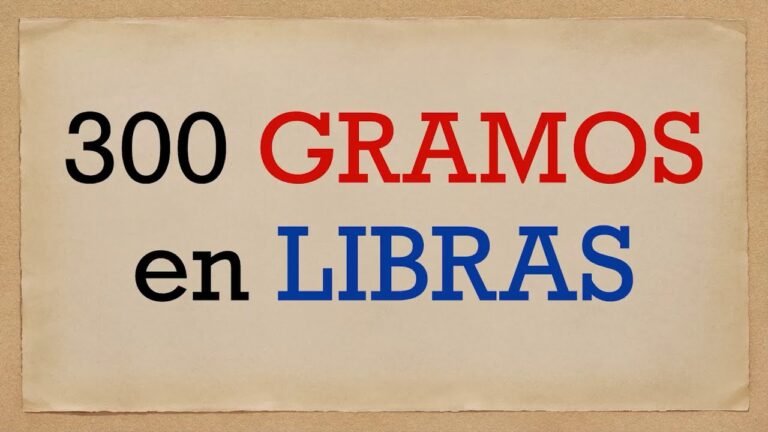 Conversión de 300 gramos a libras: ¿Cuánto es?