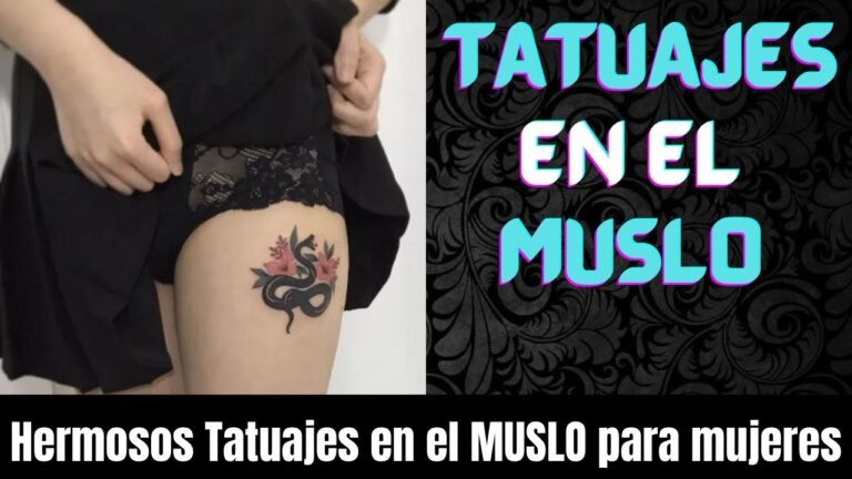 Muslo: Tatuajes delicados en la pierna para mujeres